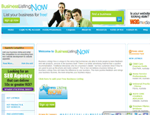 Tablet Screenshot of businesslistingnow.com